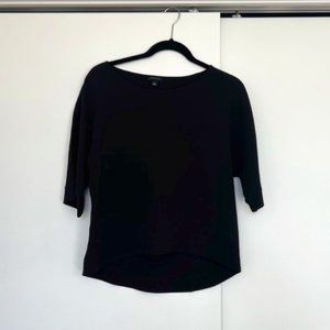 Ann Taylor 3/4 sleeve black shirt, size XS